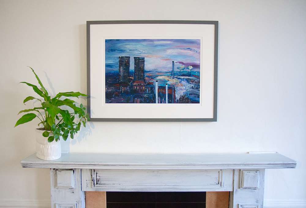 Gallowgate Twin Towers giclée print